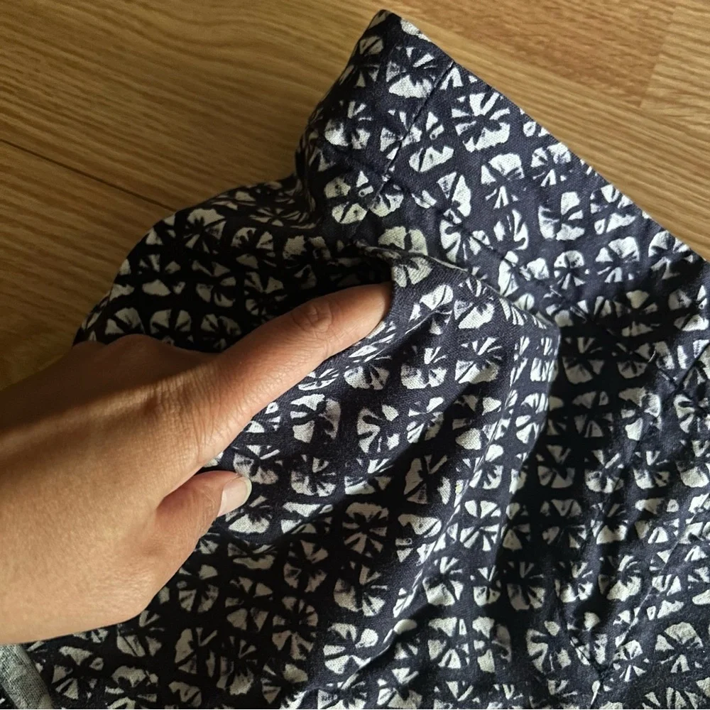 Kenar Blue Patterned Casual Dress Shorts Women’s 4